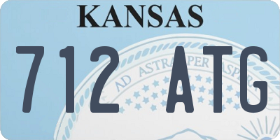 KS license plate 712ATG