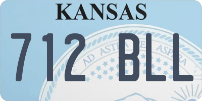 KS license plate 712BLL