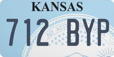 KS license plate 712BYP