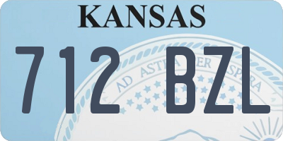 KS license plate 712BZL