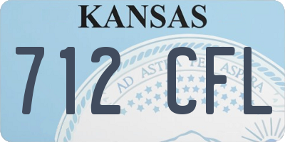 KS license plate 712CFL