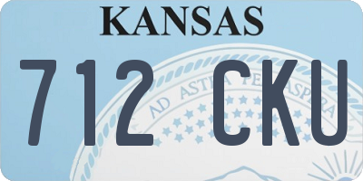 KS license plate 712CKU