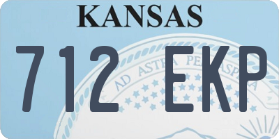 KS license plate 712EKP