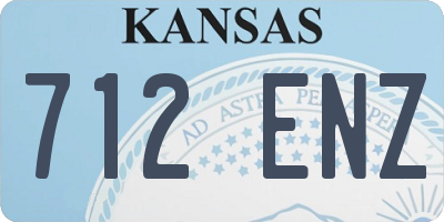 KS license plate 712ENZ