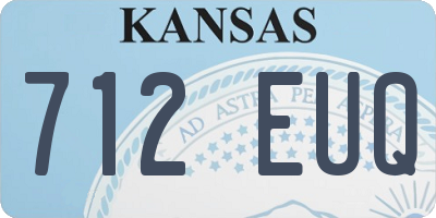 KS license plate 712EUQ