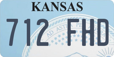 KS license plate 712FHD