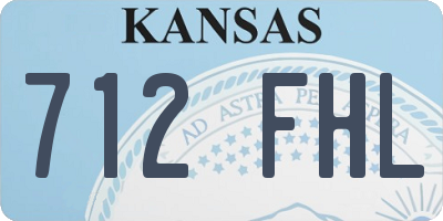 KS license plate 712FHL