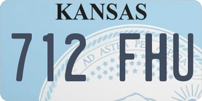 KS license plate 712FHU