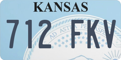 KS license plate 712FKV