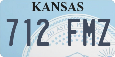 KS license plate 712FMZ