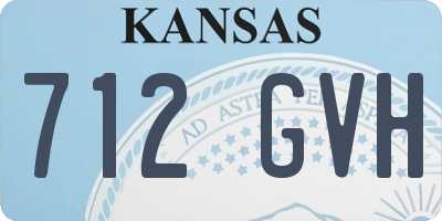 KS license plate 712GVH