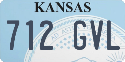 KS license plate 712GVL