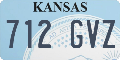KS license plate 712GVZ
