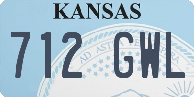 KS license plate 712GWL