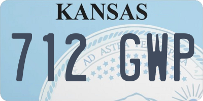 KS license plate 712GWP