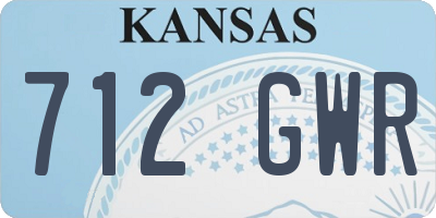 KS license plate 712GWR