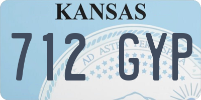 KS license plate 712GYP