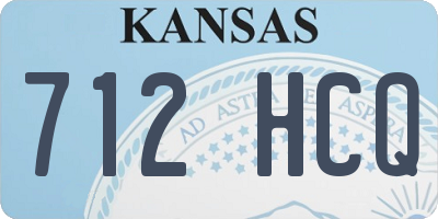 KS license plate 712HCQ