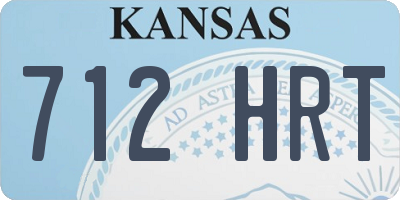 KS license plate 712HRT