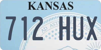 KS license plate 712HUX