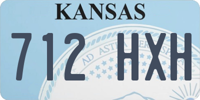 KS license plate 712HXH