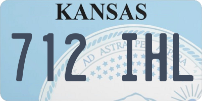 KS license plate 712IHL