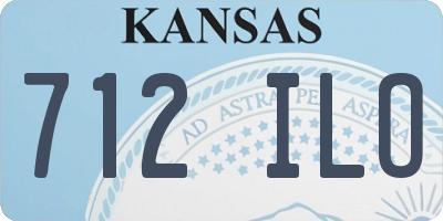 KS license plate 712ILO