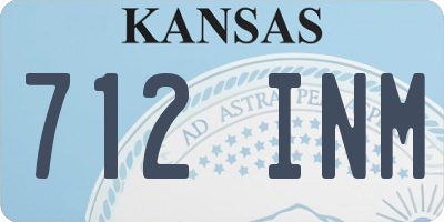 KS license plate 712INM