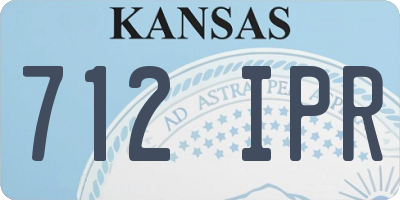 KS license plate 712IPR