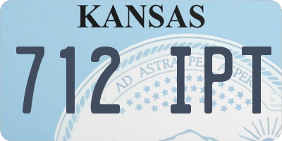 KS license plate 712IPT