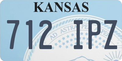 KS license plate 712IPZ