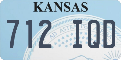 KS license plate 712IQD