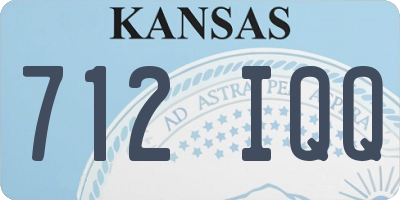 KS license plate 712IQQ