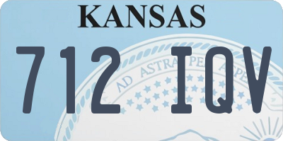 KS license plate 712IQV