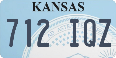 KS license plate 712IQZ