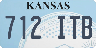 KS license plate 712ITB