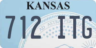 KS license plate 712ITG