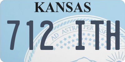 KS license plate 712ITH