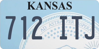 KS license plate 712ITJ