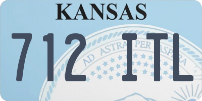 KS license plate 712ITL