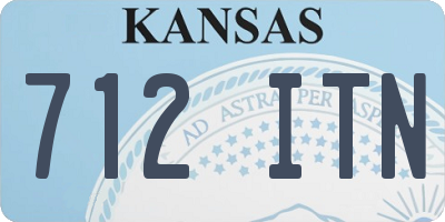 KS license plate 712ITN