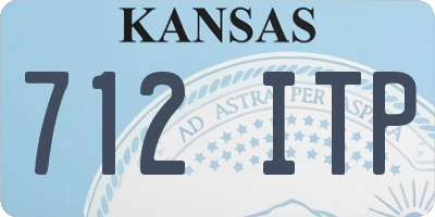 KS license plate 712ITP