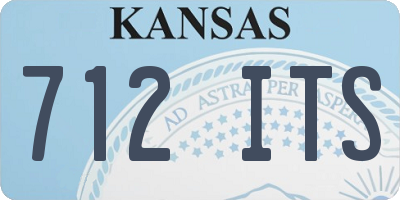 KS license plate 712ITS