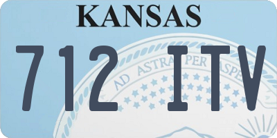 KS license plate 712ITV