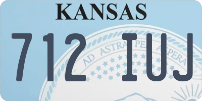 KS license plate 712IUJ
