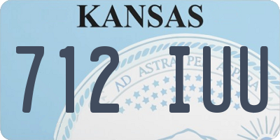 KS license plate 712IUU