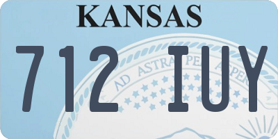 KS license plate 712IUY