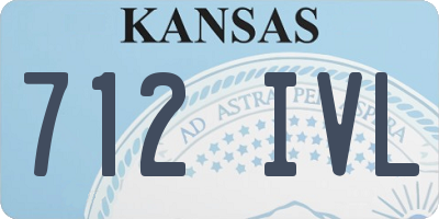 KS license plate 712IVL
