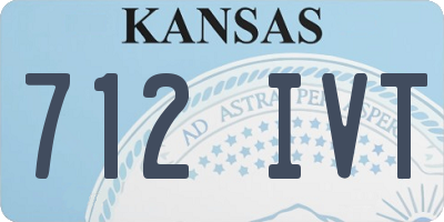 KS license plate 712IVT