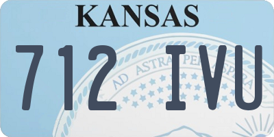 KS license plate 712IVU